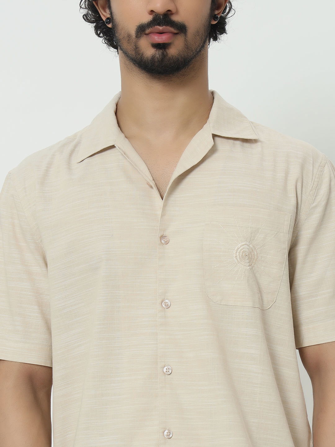 SAINTJONES-SLUB COTTON SHIRT - St.Jones