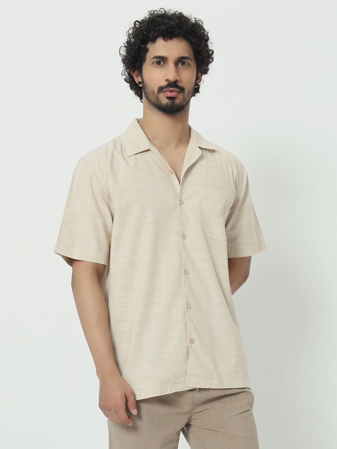 SAINTJONES-SLUB COTTON SHIRT - St.Jones