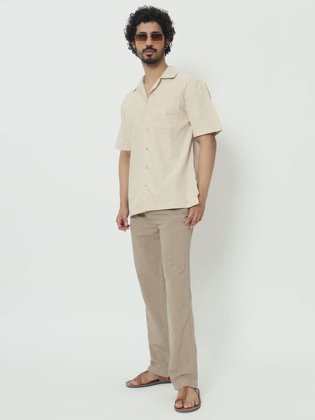 SAINTJONES-SLUB COTTON SHIRT - St.Jones