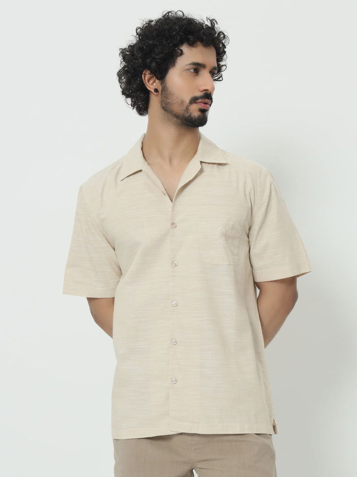 SAINTJONES-SLUB COTTON SHIRT - St.Jones