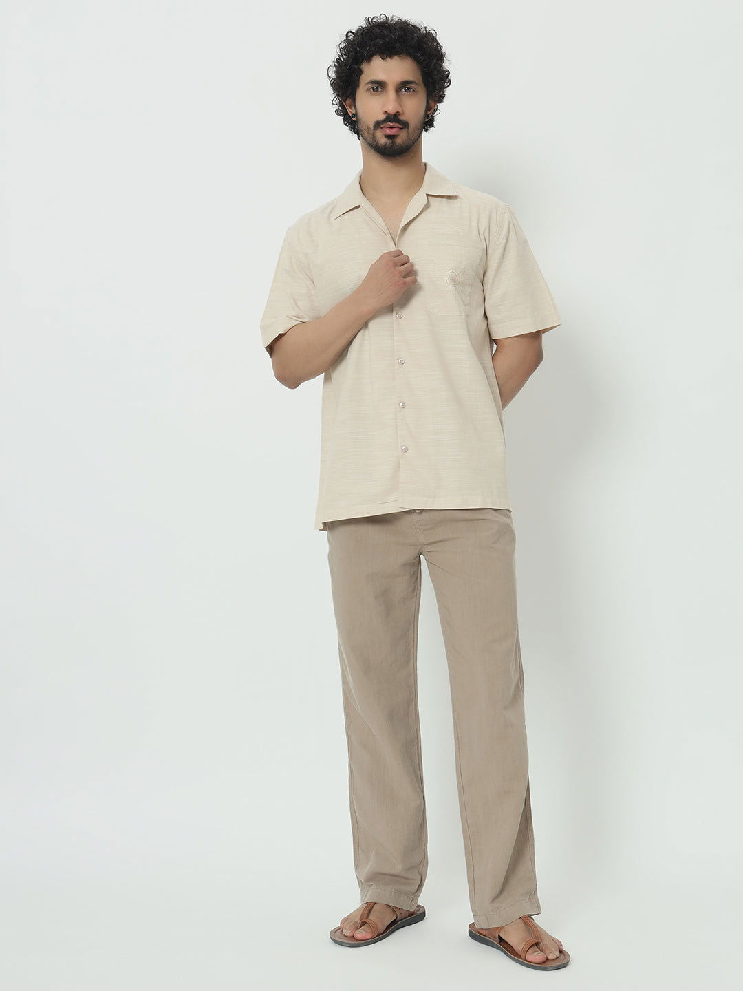 SAINTJONES-SLUB COTTON SHIRT - St.Jones