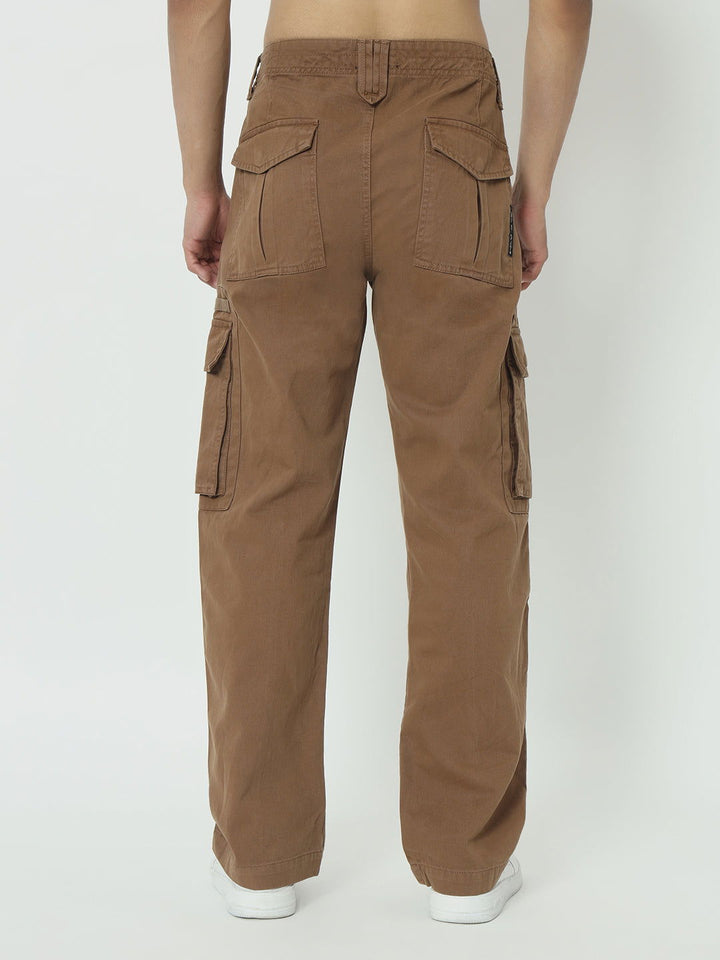 SAINTJONES-STREETWEAR KHAKI CARGO PANTS. - St.Jones