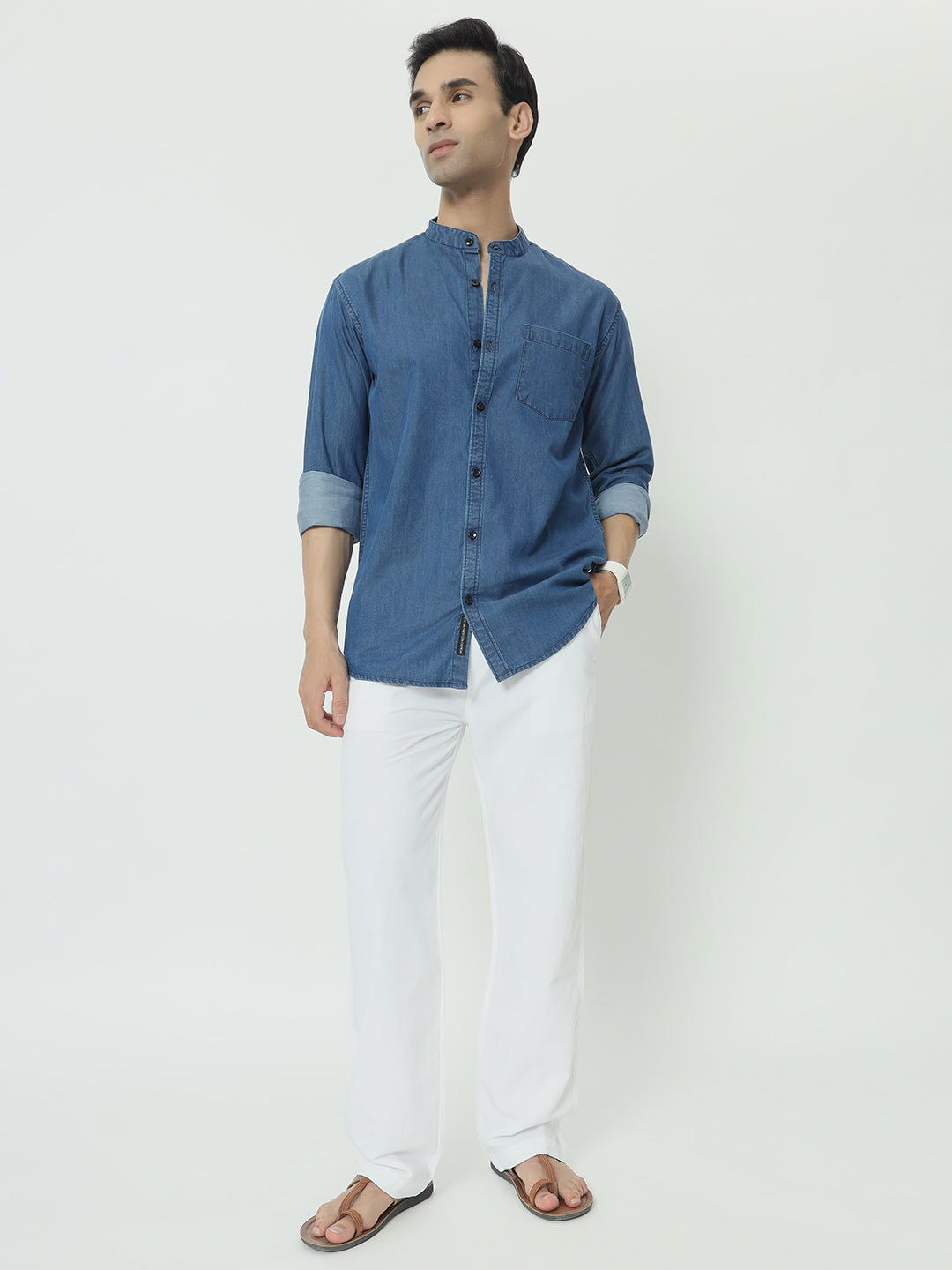 SAINTJONES-WHITE LINEN PANTS - St.Jones