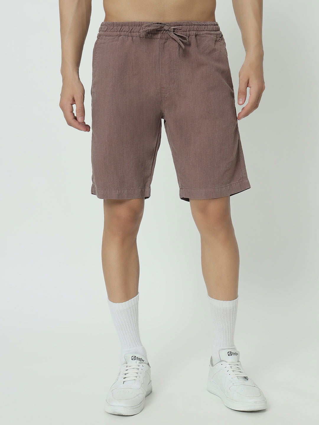 SAINTJONES -PINK LINEN SHORTS - St.Jones