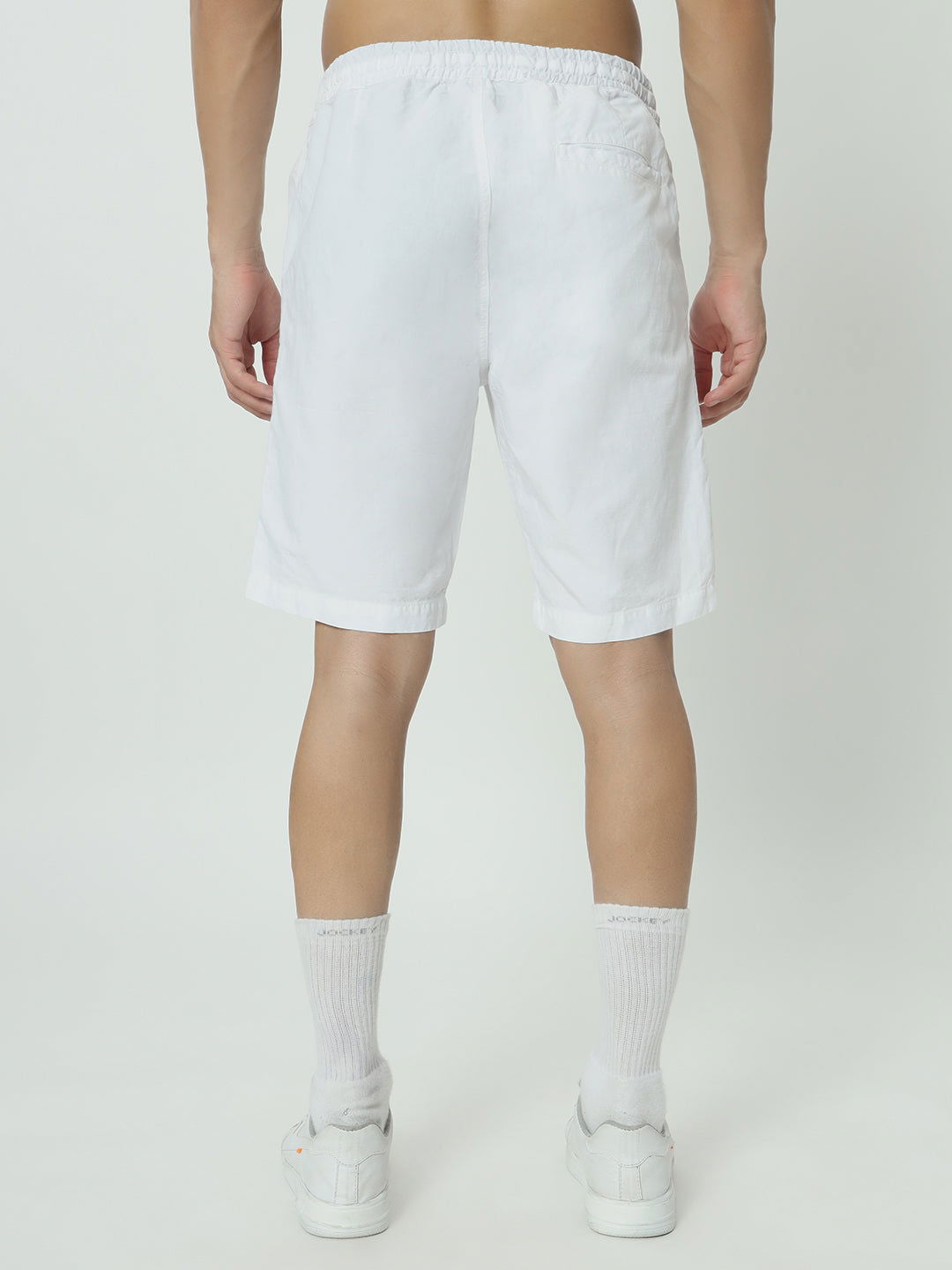 SAINTJONES -PURE WHITE LINEN SHORTS - St.Jones