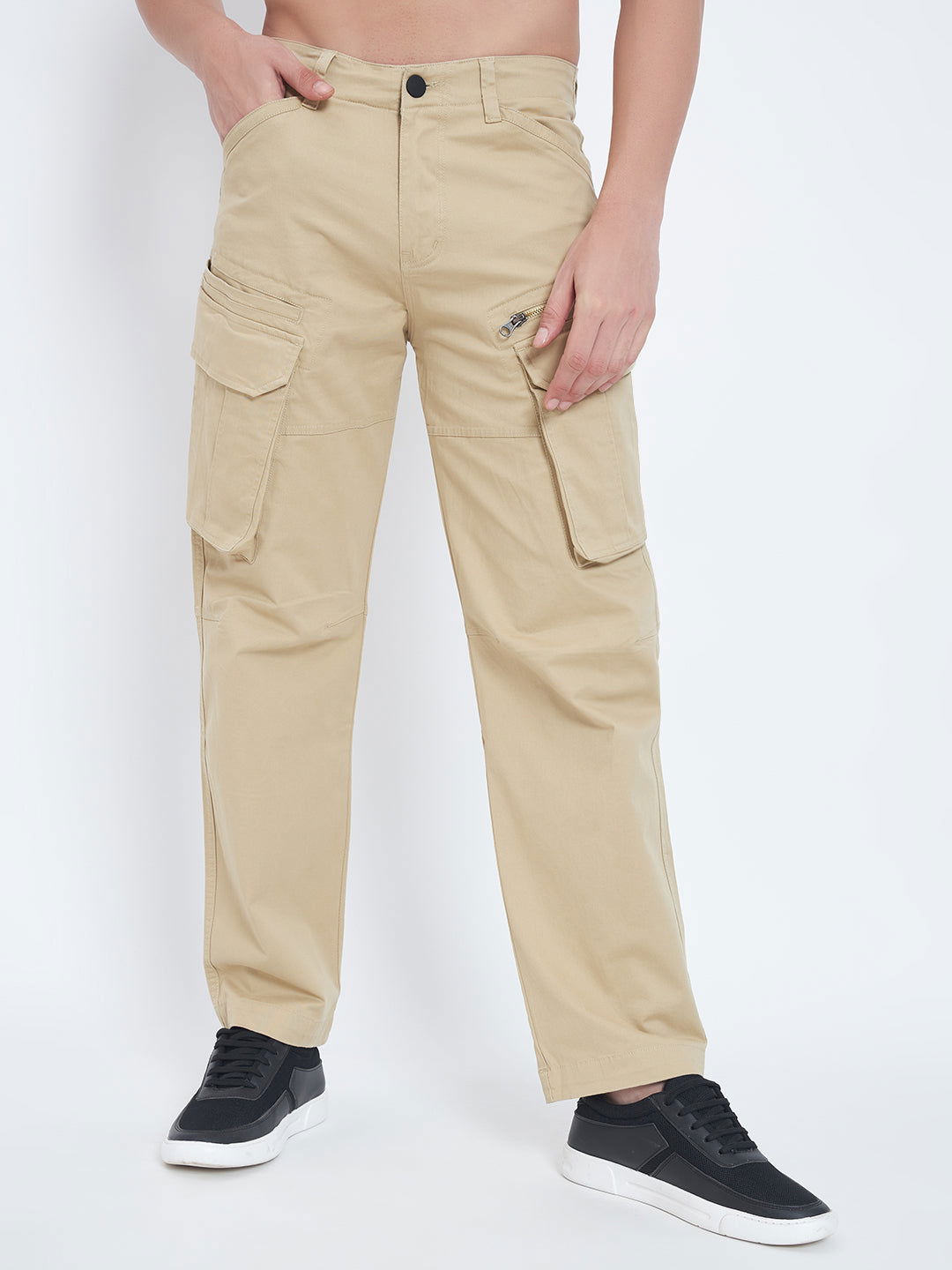 SAINT JONES-CREAM COTTON CARGO 8-POCKETS - St.Jones