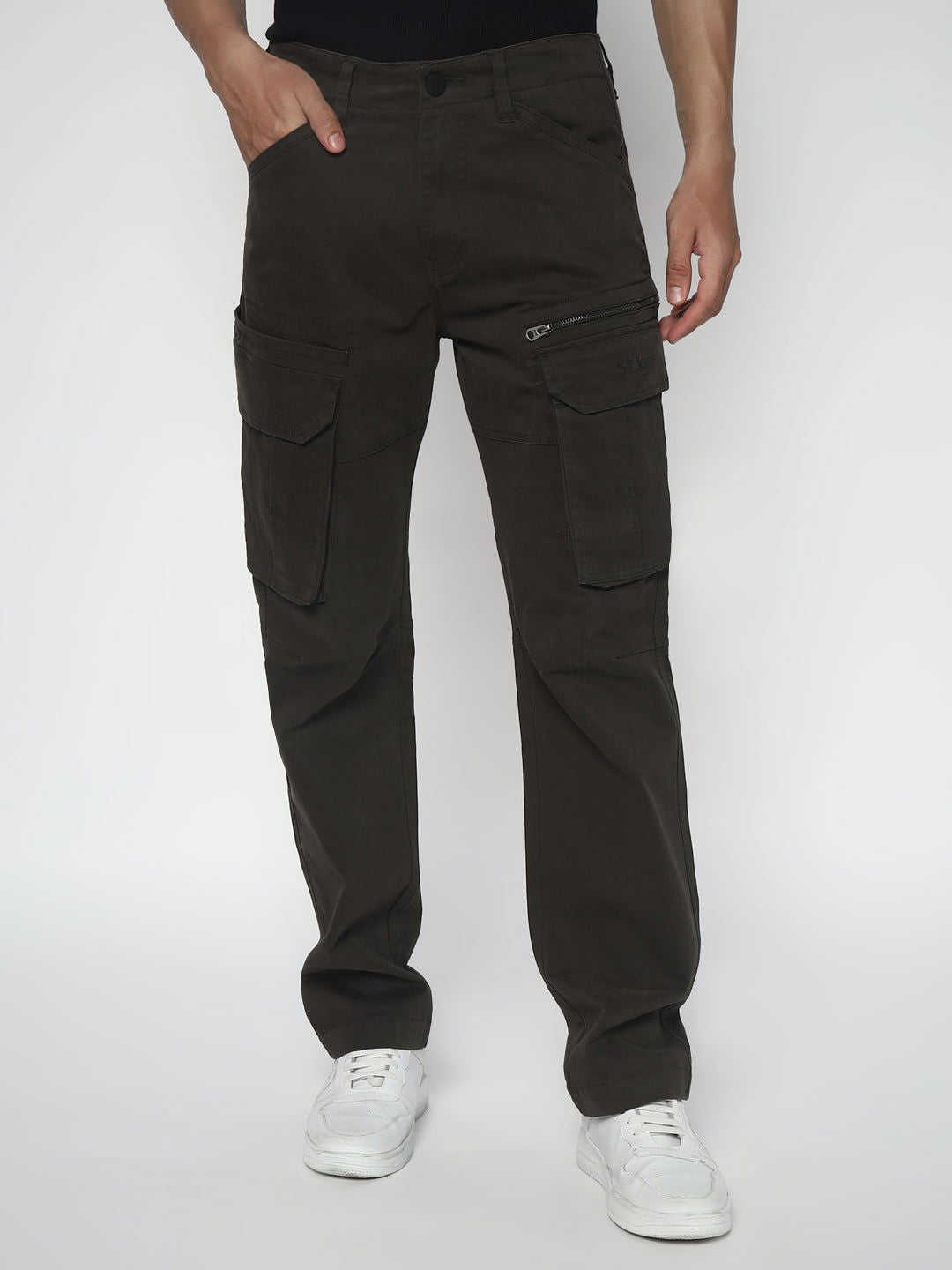 SLIM EIGHT POCKETS CARGO GREEN - St.Jones