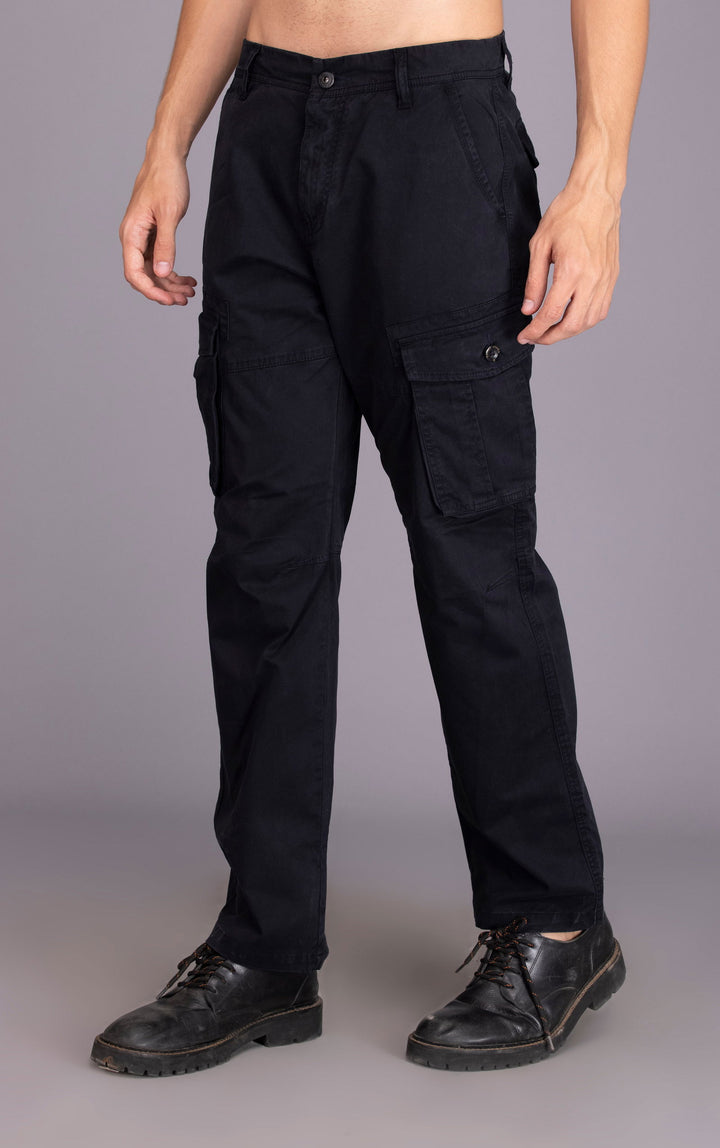 STRAIGHTFIT LOOSE CARGO-BLACK - St.Jones