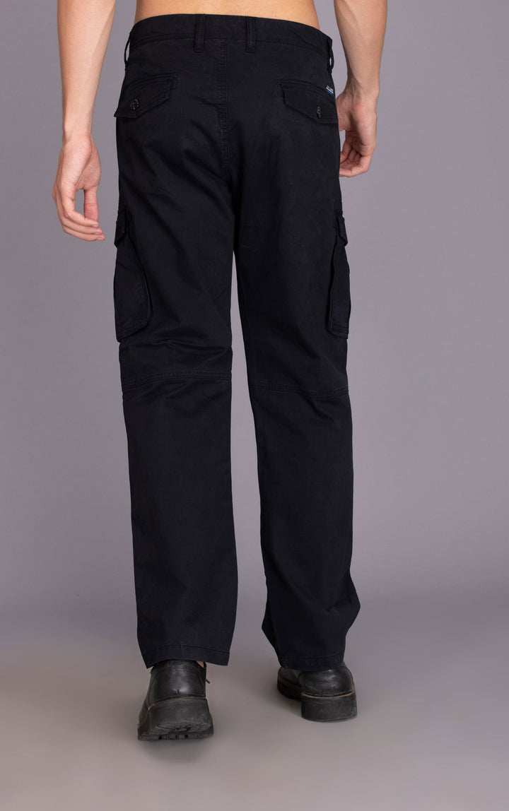 STRAIGHTFIT LOOSE CARGO-BLACK - St.Jones