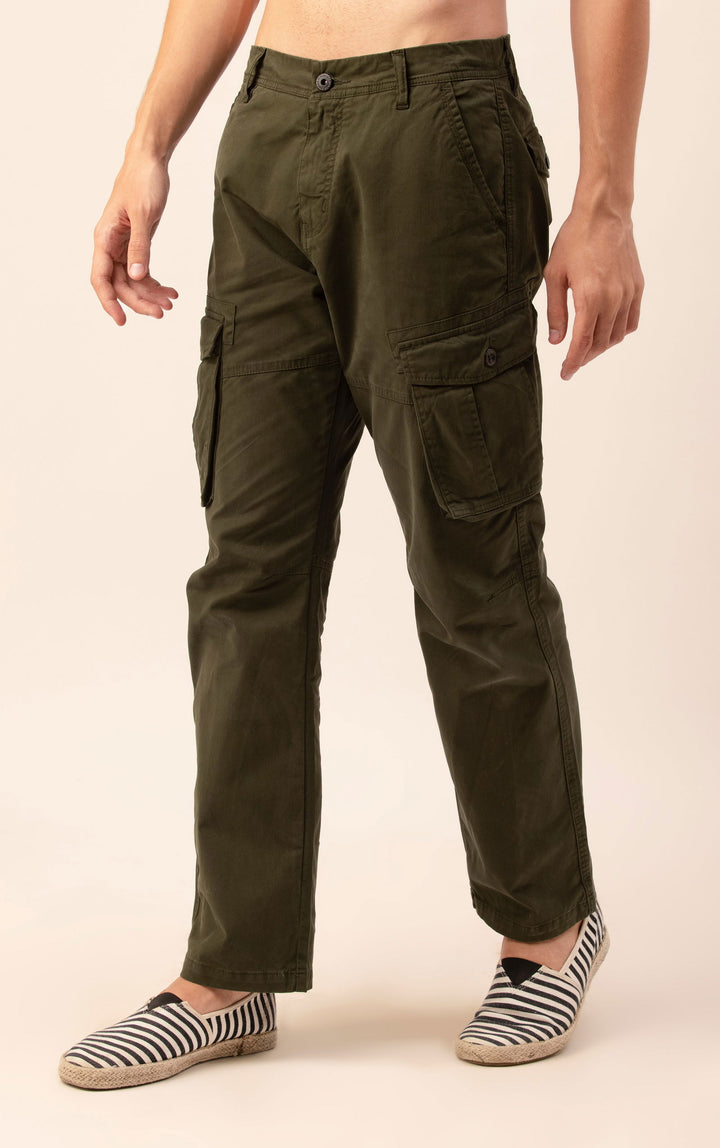 STRAIGHTFIT LOOSE CARGO-DARK GREEN - St.Jones