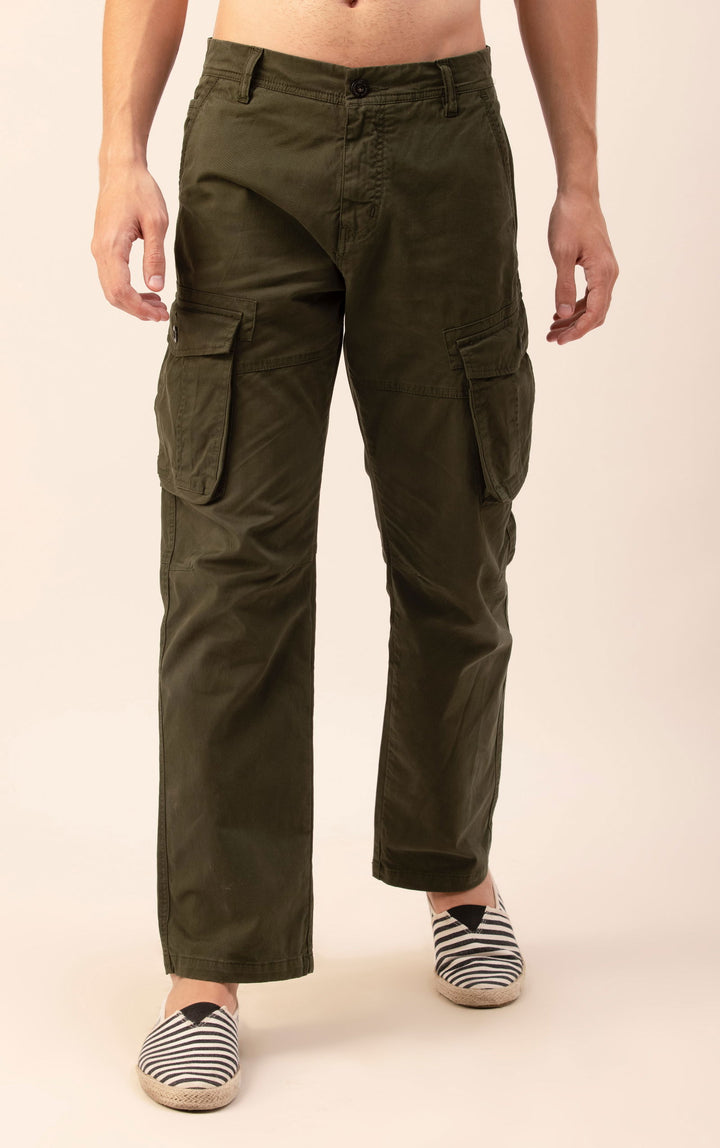 STRAIGHTFIT LOOSE CARGO-DARK GREEN - St.Jones