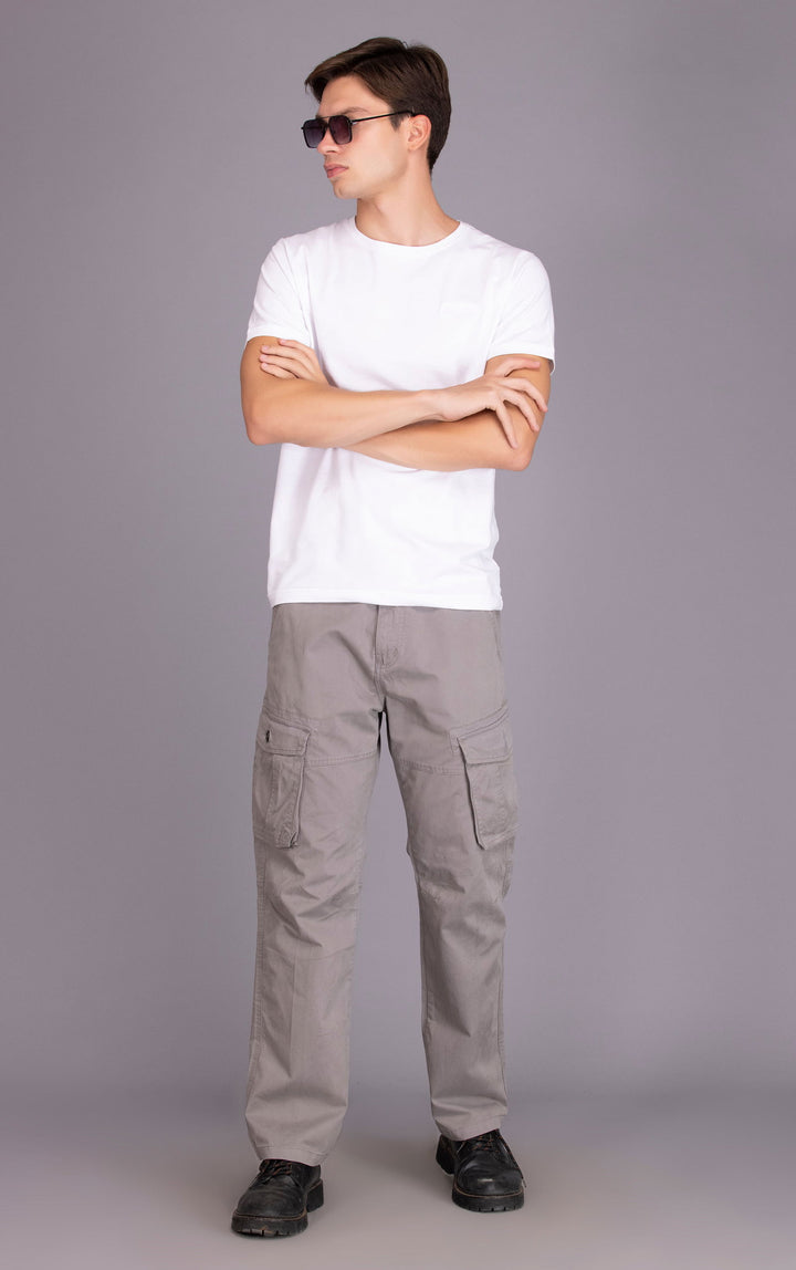 STRAIGHTFIT LOOSE CARGO-LIGHT GREY - St.Jones