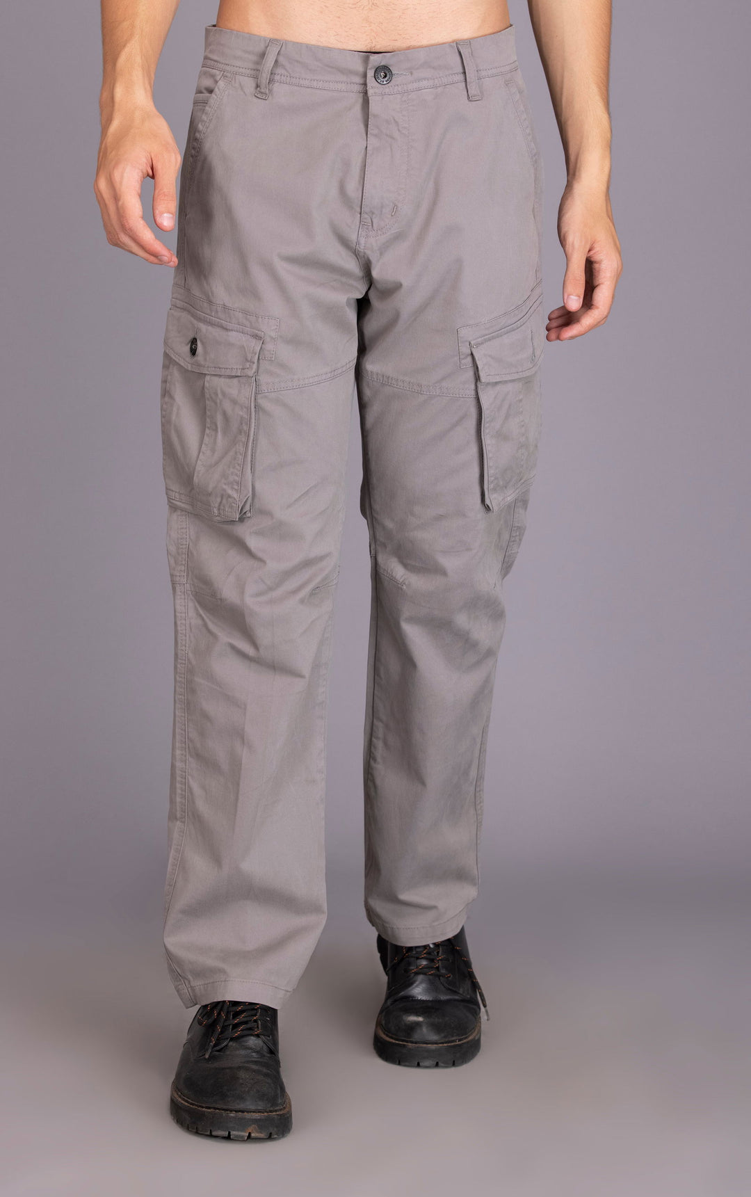 STRAIGHTFIT LOOSE CARGO-LIGHT GREY - St.Jones