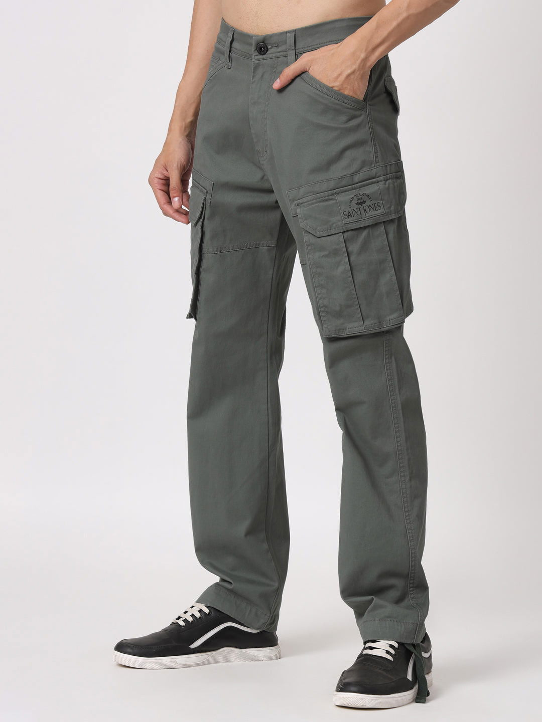 Six pockets Light olive cargo - St.Jones