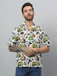 Surfing print  half sleeve shirt - St.Jones