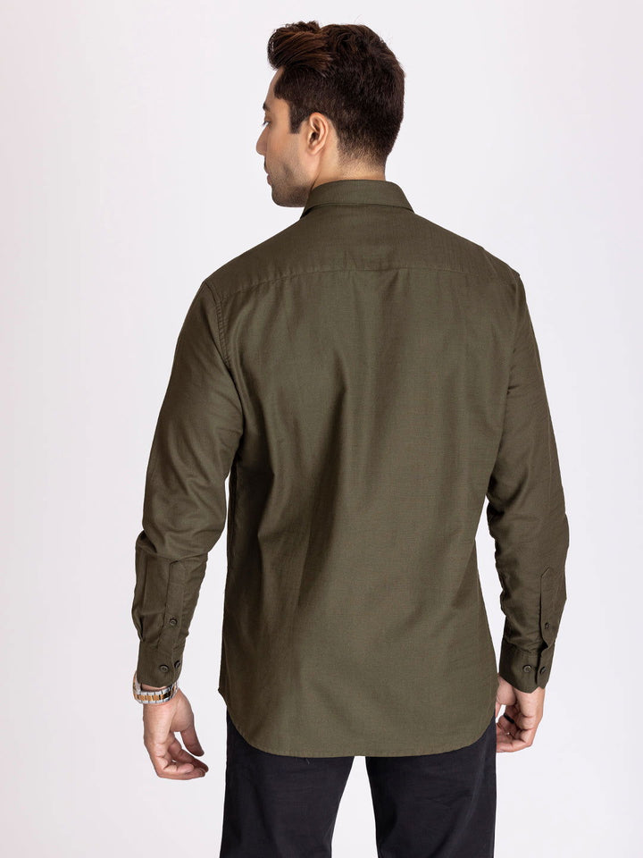 TWILL SHIRT -OLIVE GREEN - St.Jones