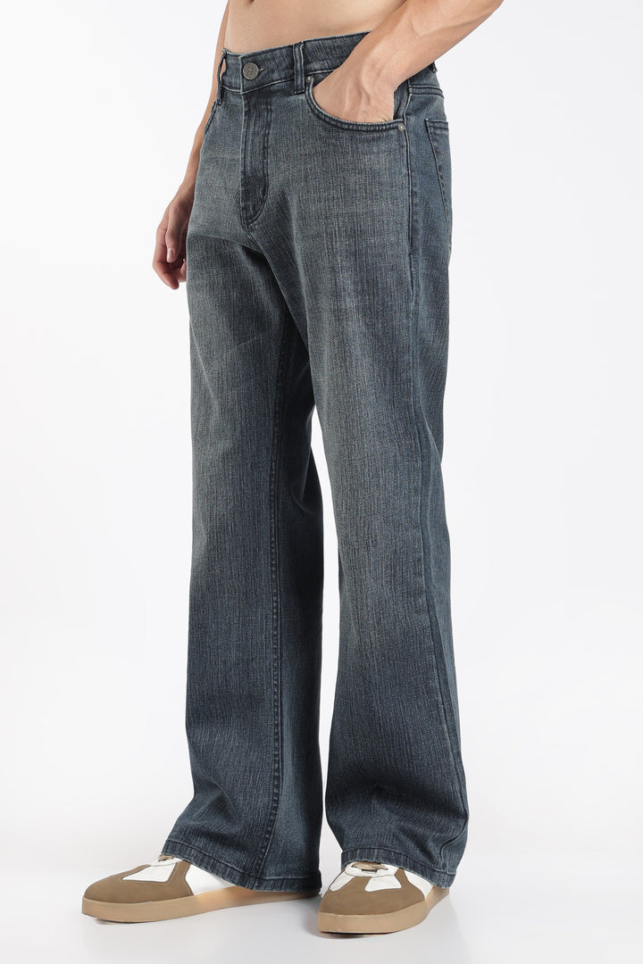 Men's Bootcut Cool Blue Denim Jeans