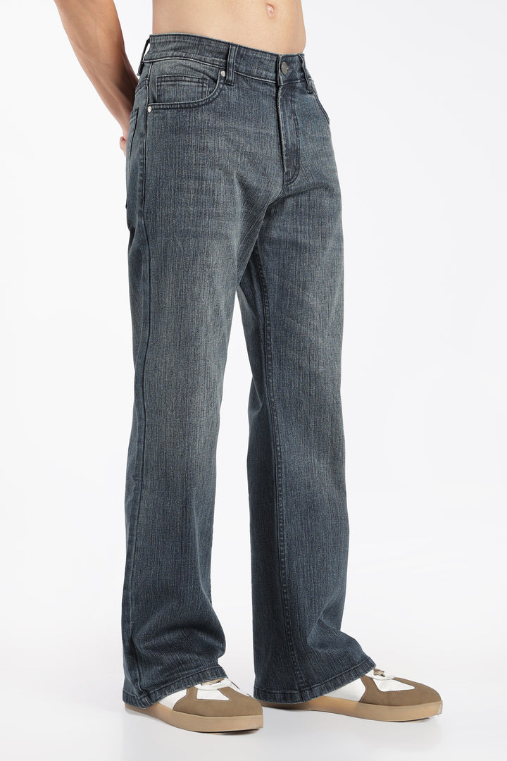 Men's Bootcut Cool Blue Denim Jeans