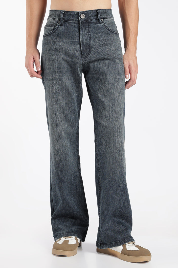 Men's Bootcut Cool Blue Denim Jeans