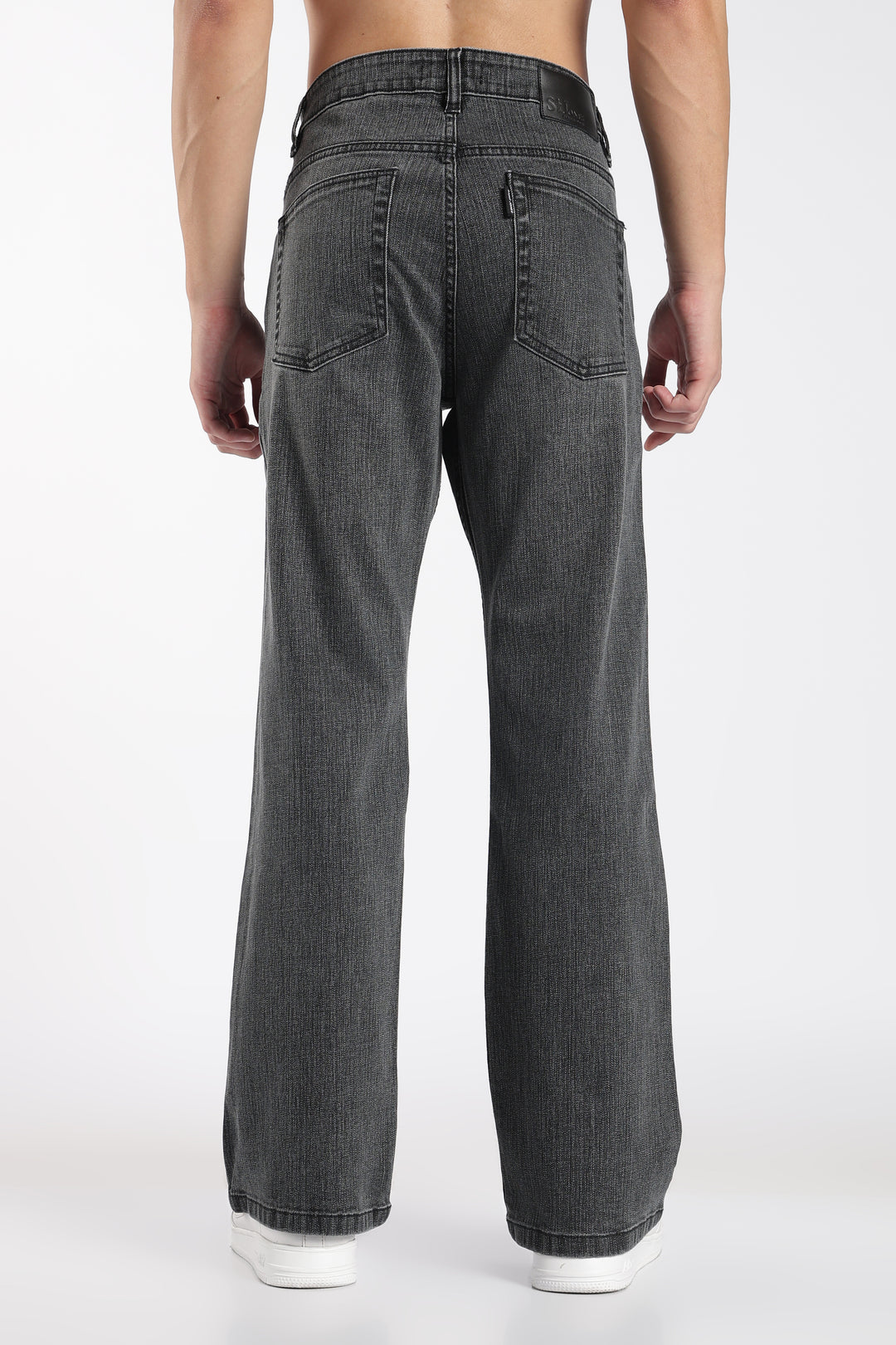 Men's Bootcut Charcoal Black Denim Jeans