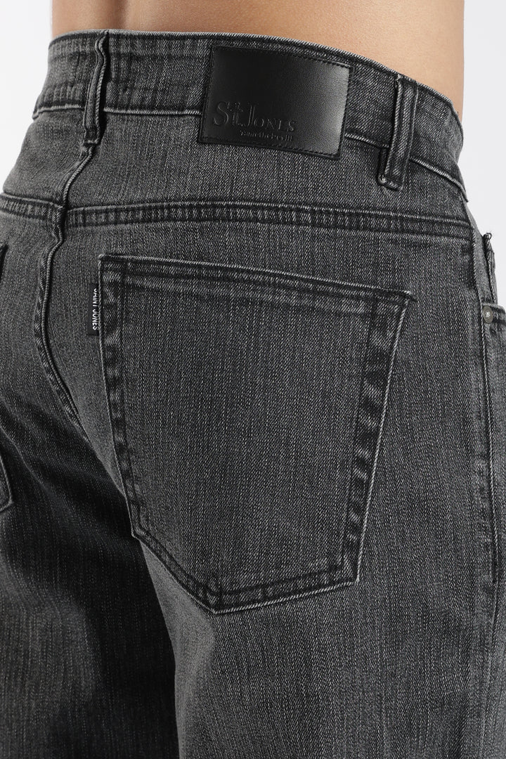 Men's Bootcut Charcoal Black Denim Jeans