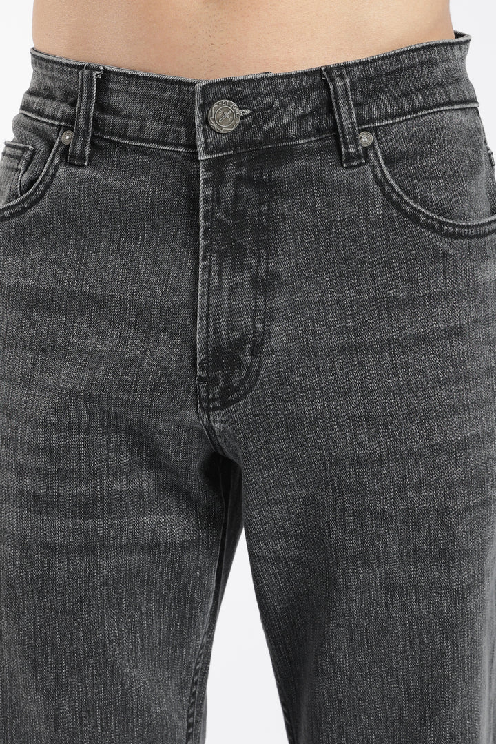 Men's Bootcut Charcoal Black Denim Jeans