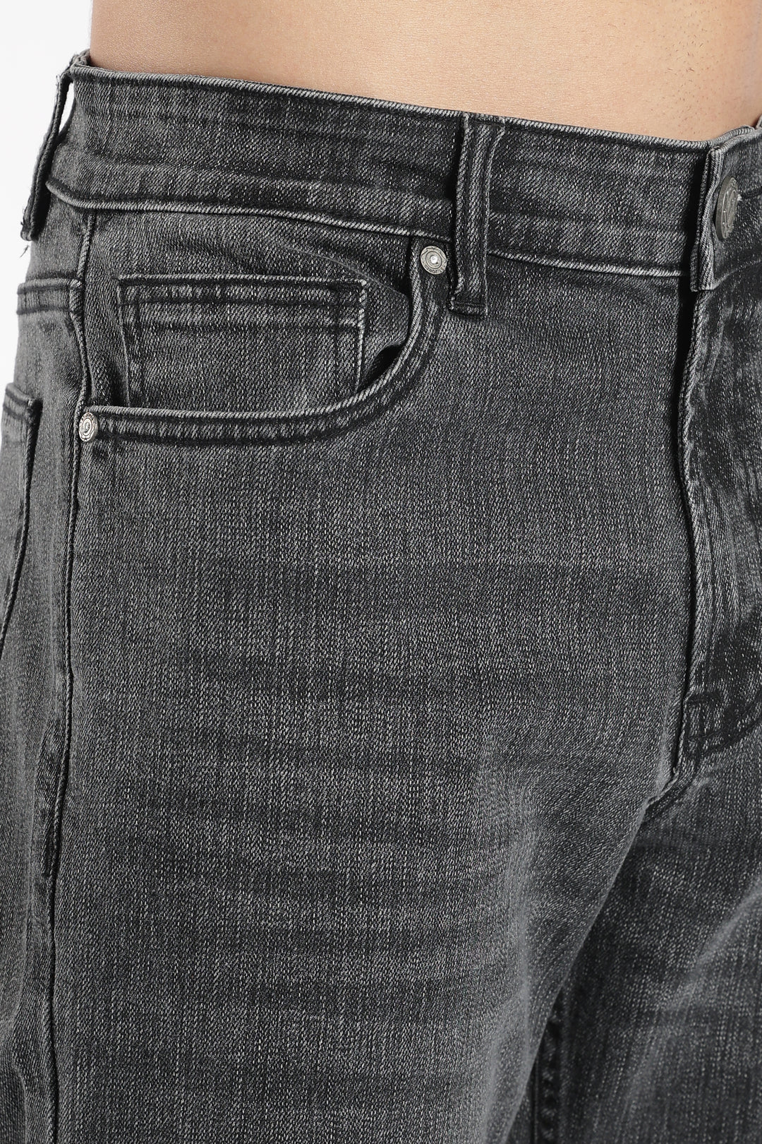 Men's Bootcut Charcoal Black Denim Jeans