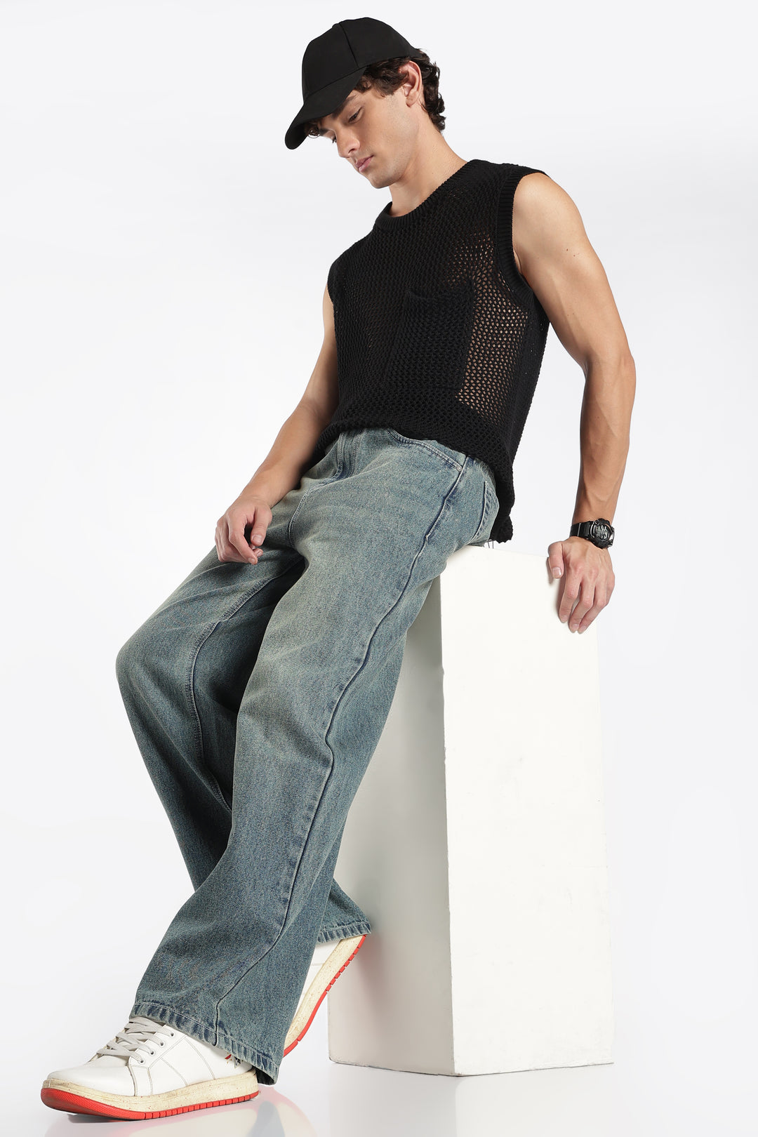 Saintjones Vintage Dusty Baggy Jeans