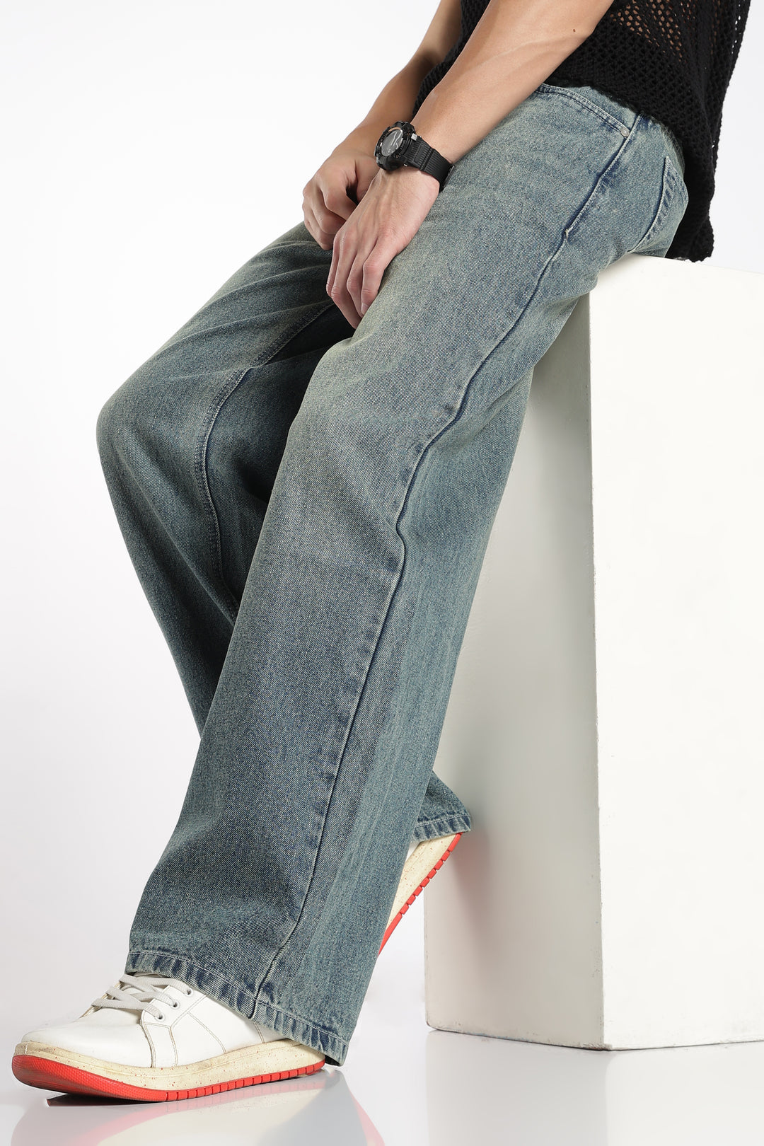 Saintjones Vintage Dusty Baggy Jeans