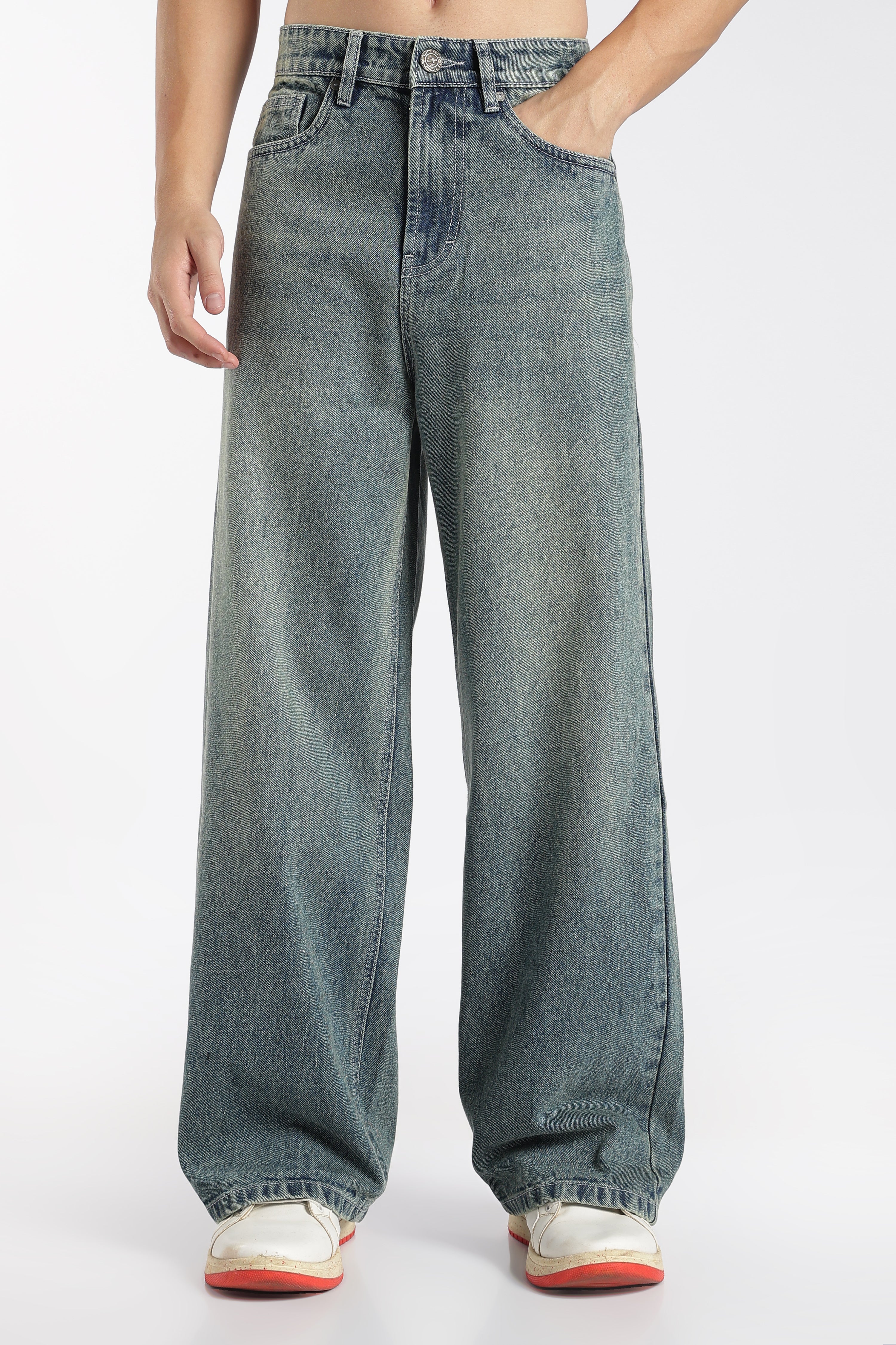 Saintjones Vintage Dusty Baggy Jeans
