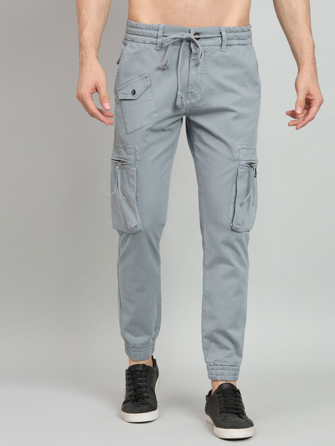 UTILITY CARGO JOGGERS-LIGHT GREY - St.Jones