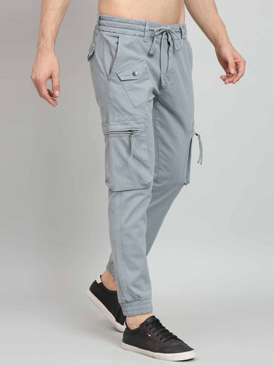 UTILITY CARGO JOGGERS-LIGHT GREY - St.Jones