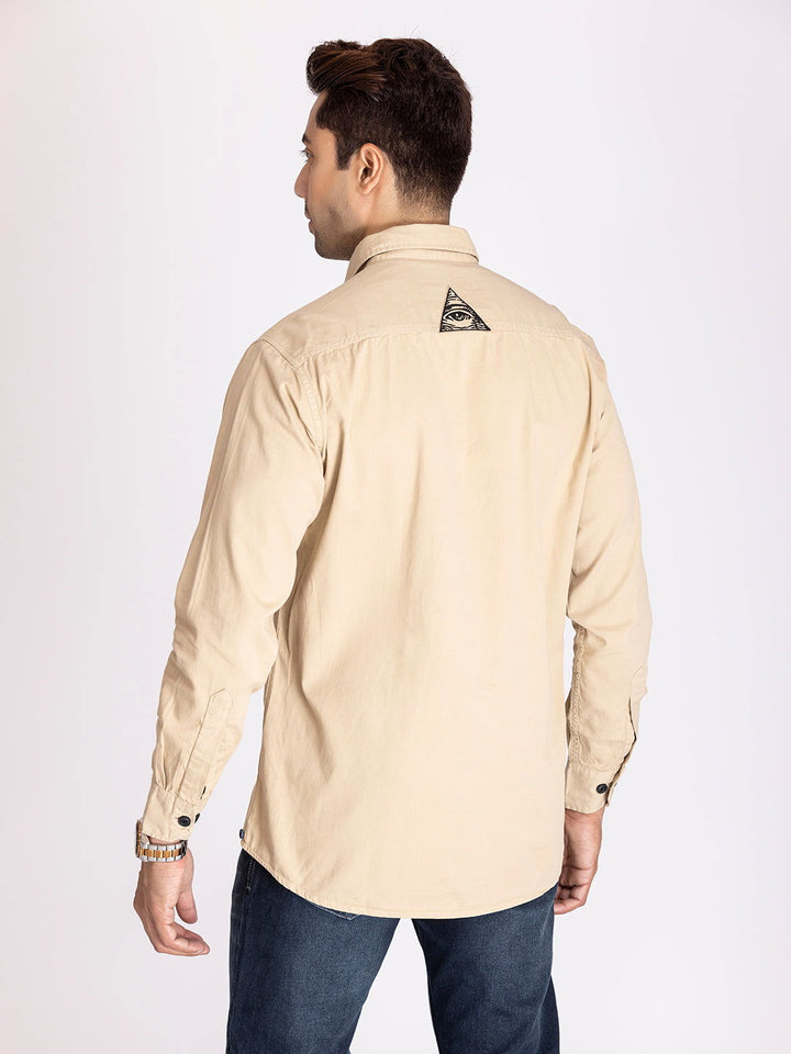 Utility Denim shirt-Cream - St.Jones