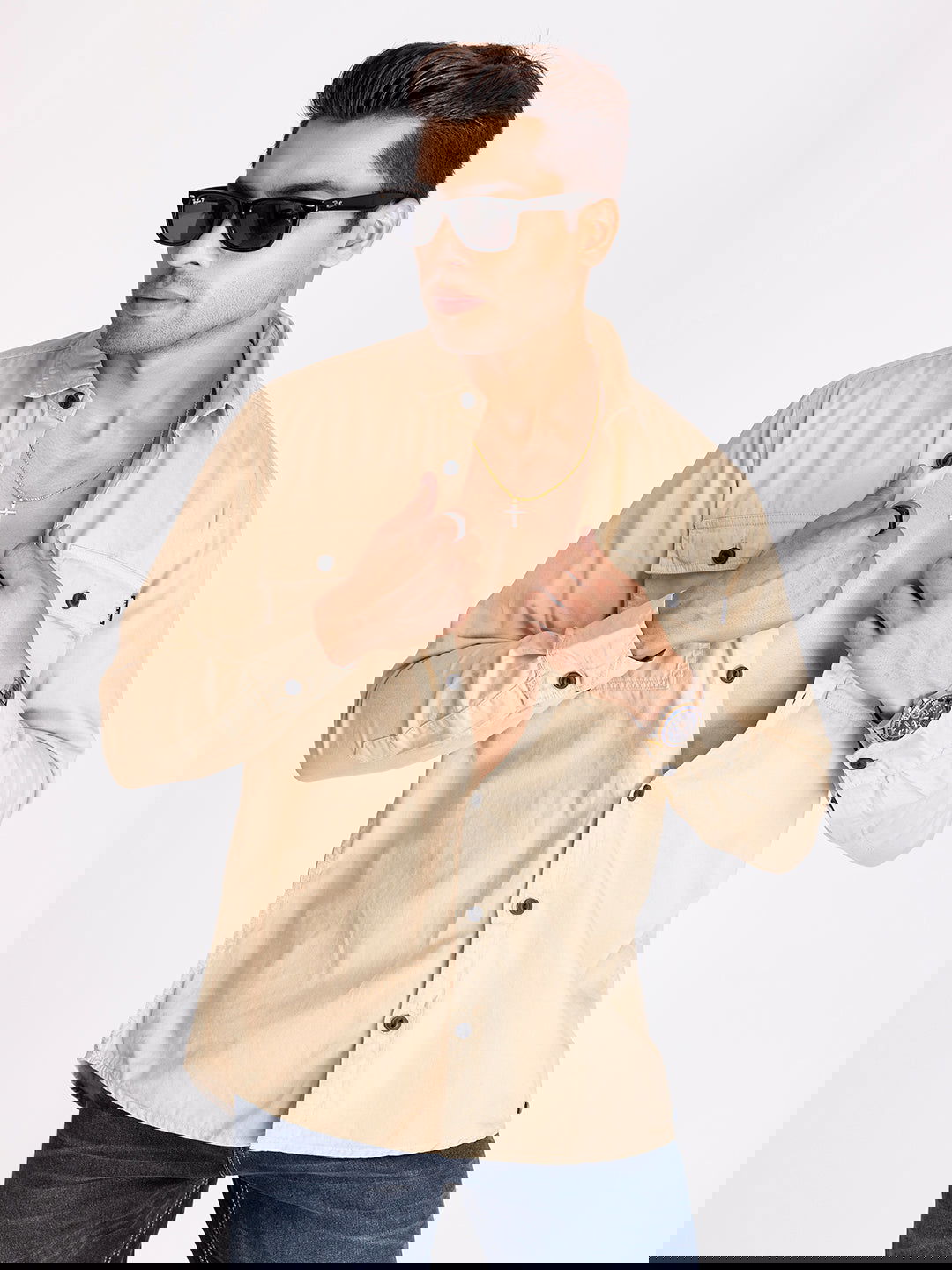 Utility shirt-Cream –