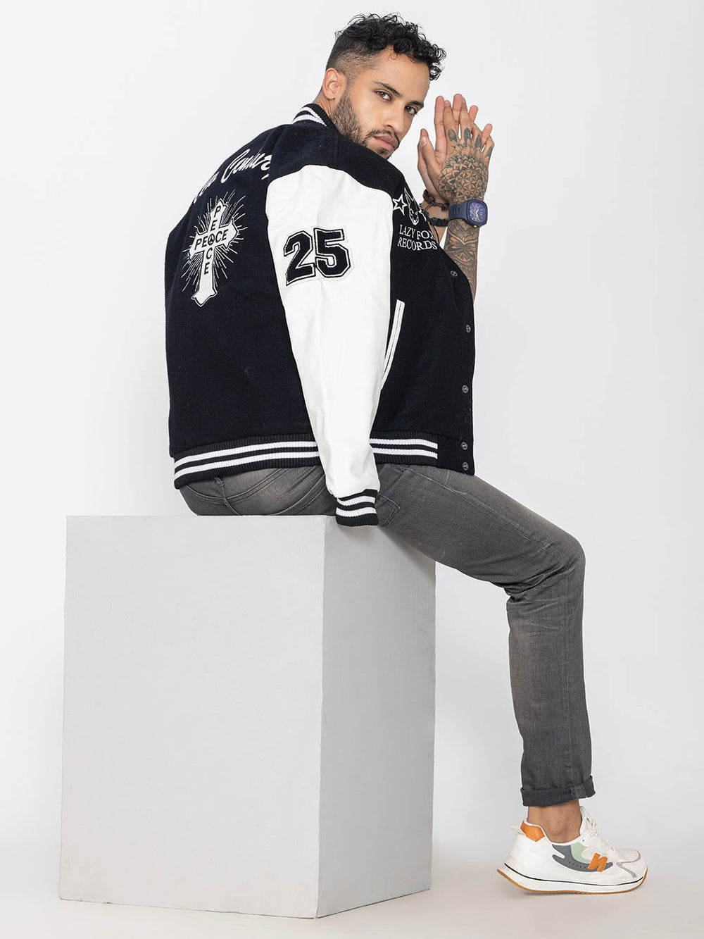 VINTAGE LAZYFOX X SAINTJONES VARSITY JACKET - St.Jones