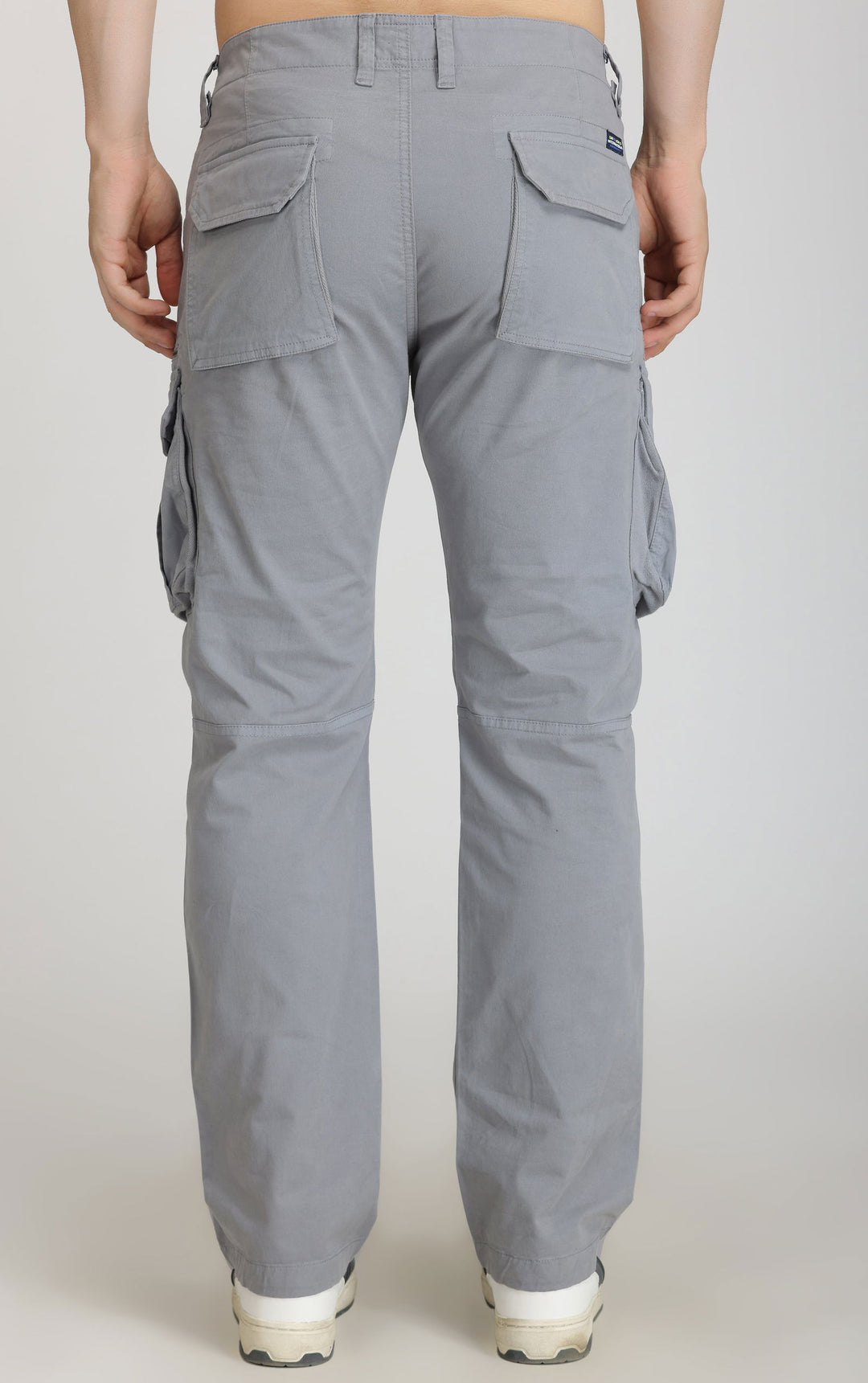 light grey cotton cargo 8-pockets - St.Jones