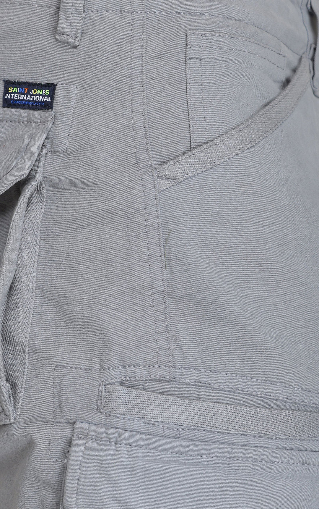 light grey cotton cargo 8-pockets - St.Jones