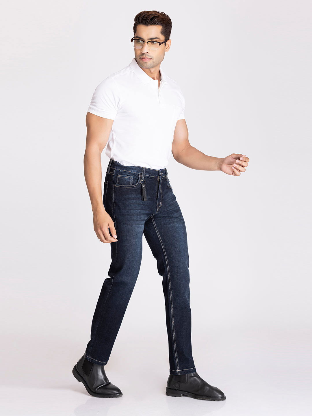 new dark blue slimfit jeans - St.Jones