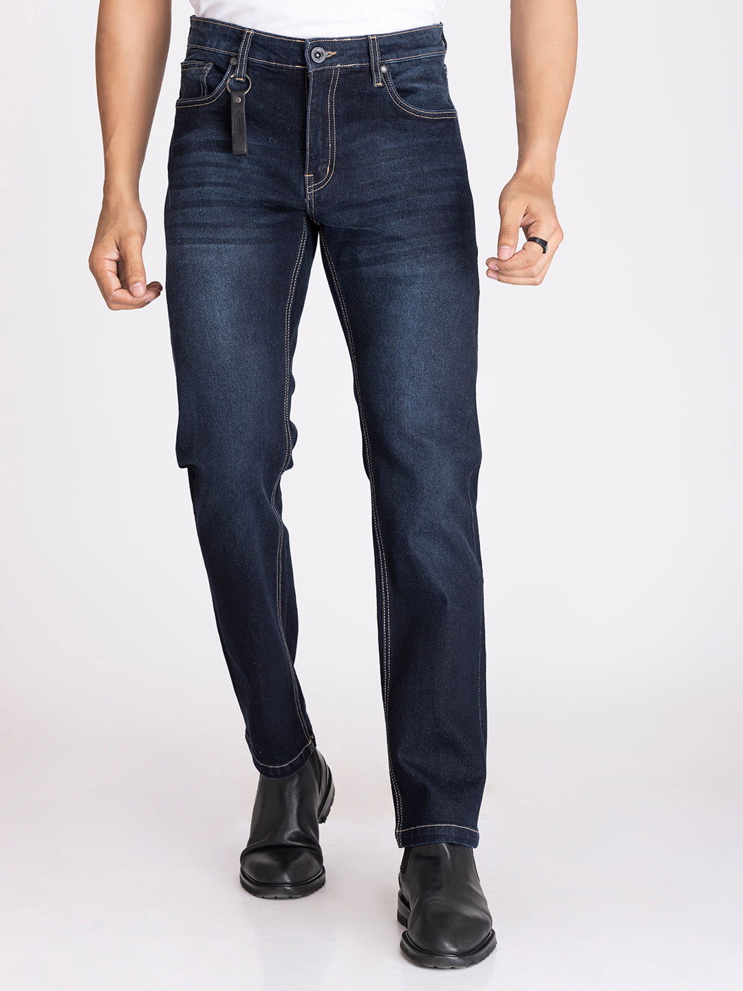 new dark blue slimfit jeans - St.Jones