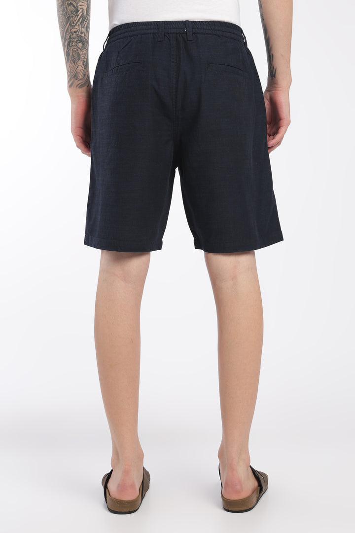 Men’s Blue Lightweight Linen Relaxed Shorts