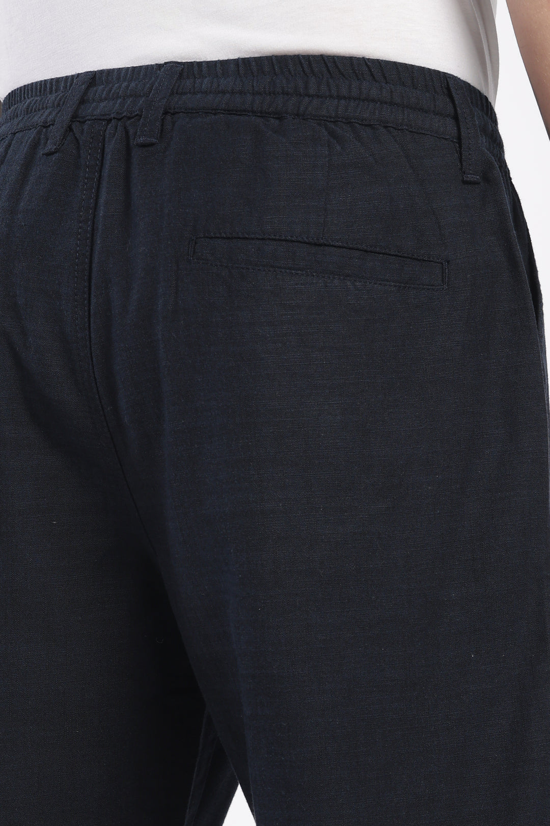 Men’s Blue Lightweight Linen Relaxed Shorts