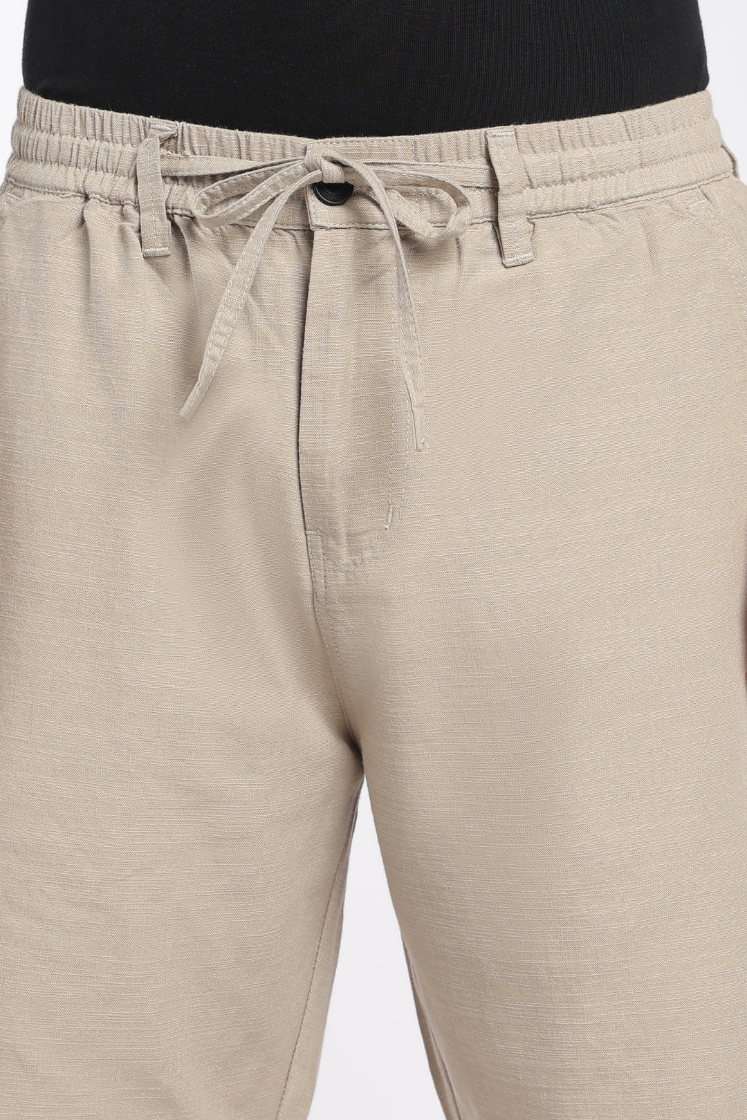 Men’s Cream Lightweight Linen Relaxed Shorts