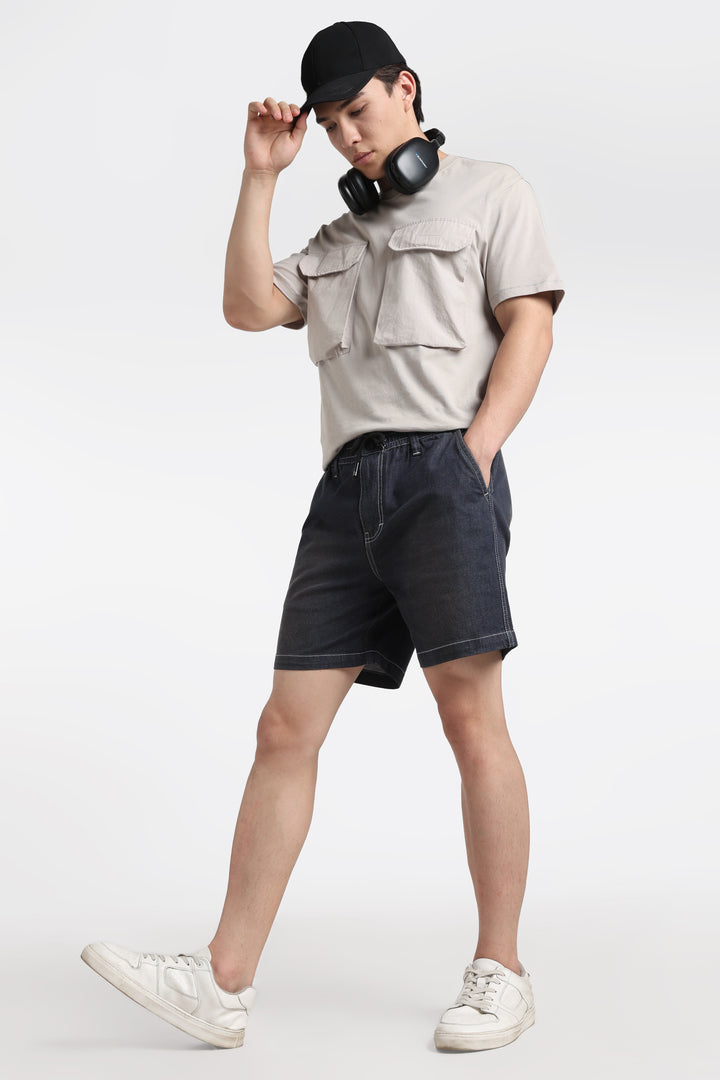 UrbanEase Premium Drawstring Denim Shorts