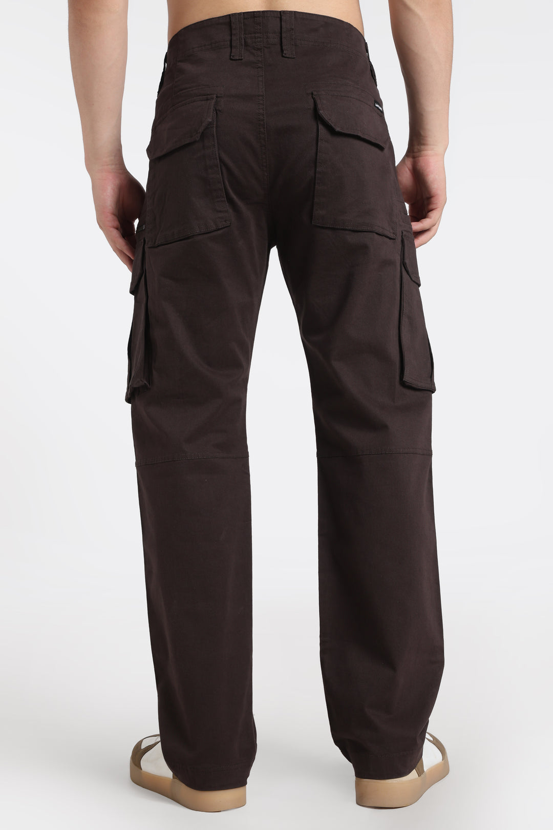 Men’s Dark Brown Multi-Pocket Cargo Pant