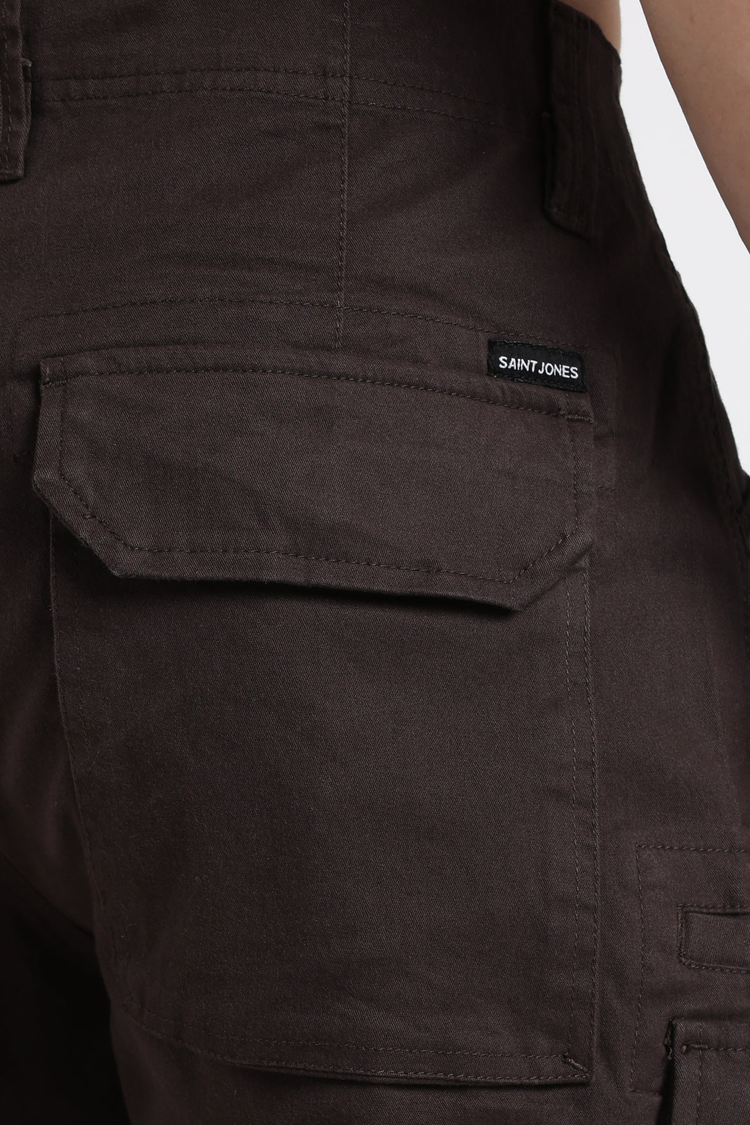 Men’s Dark Brown Multi-Pocket Cargo Pant