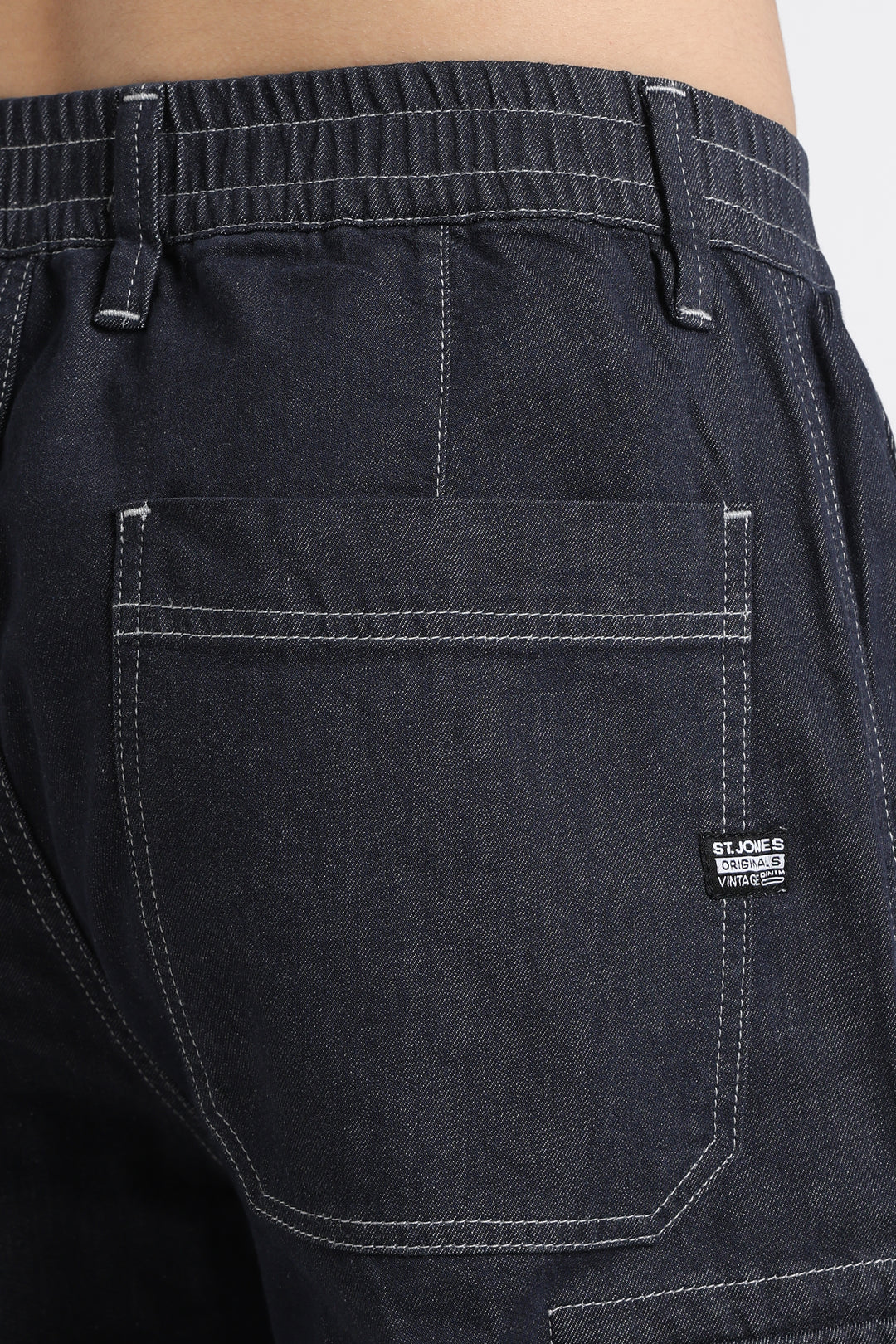 Classic Dark Wash Cargo Pants