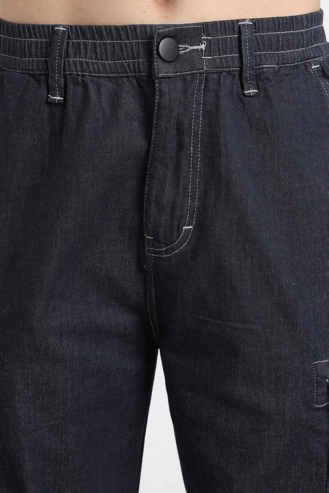 Classic Dark Wash Cargo Pants