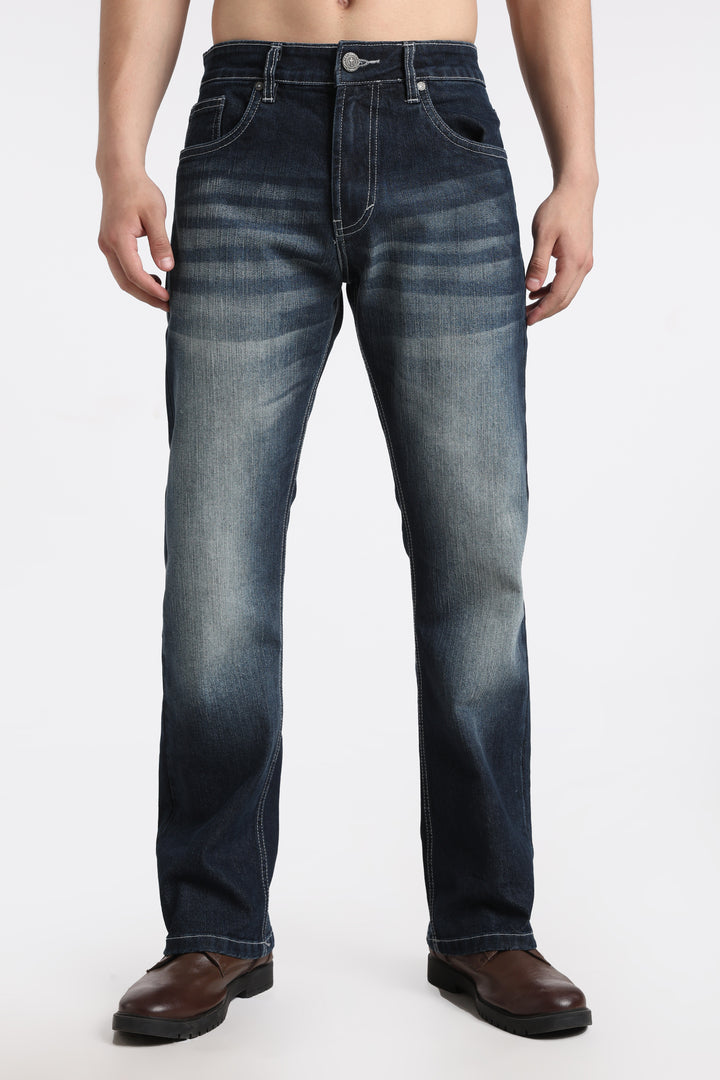 Men's Premium Washed Straight Fit Denim