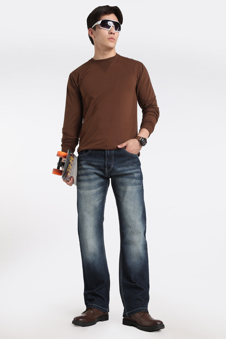 Men's Premium Washed Straight Fit Denim