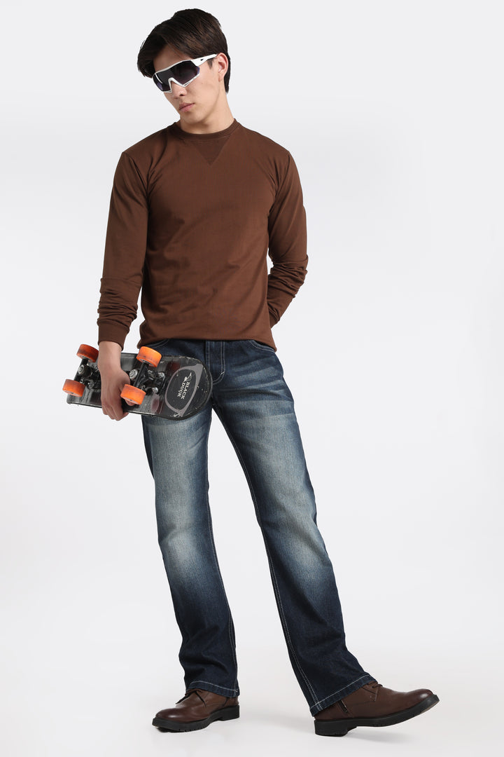 Men's Premium Washed Straight Fit Denim